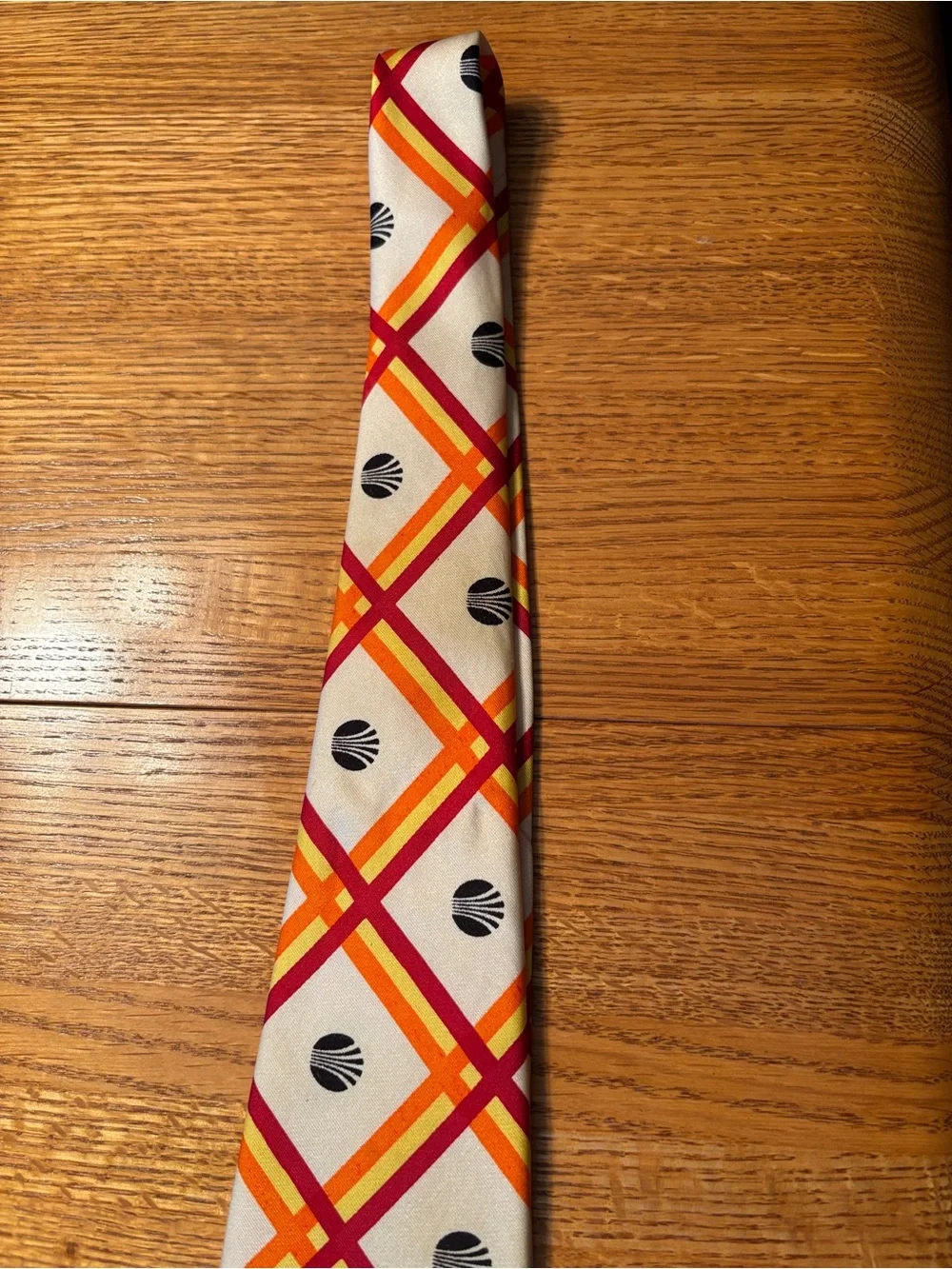 Men's 1970s Continental Airlines  Silk Tie